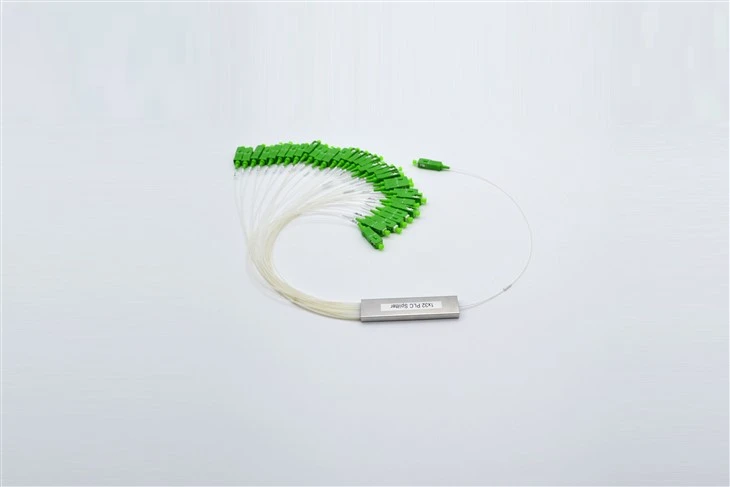 Splitter fibra PLC 1X32, tubo in acciaio, fibra nuda 250μm, SC APC, monomodale