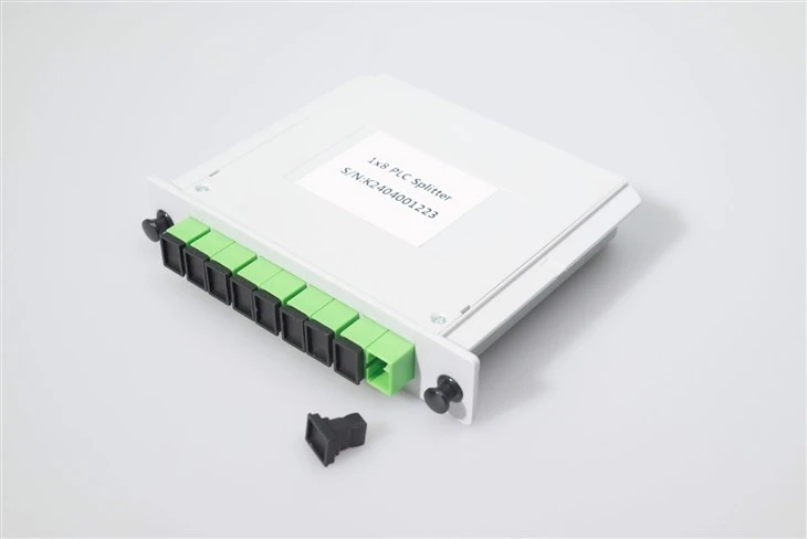 2*8 PLC Fiber Optic Splitter Cassette SC APC
