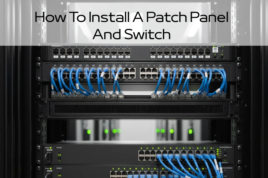 Come installare un pannello patch e un interruttore