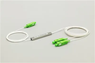 Splitter fibra PLC 1×2, mini modulo, SC/APC