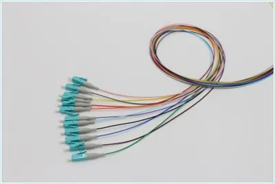 Pigtail in fibra ottica LC UPC OM3 12 COLORI